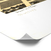 El Paso Illinois 1869 Antiek Panorama Poster (Hoek)