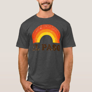 El Paso Retro  regenboog noodlijdend T-shirt