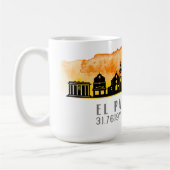 El Paso Skyline Latitude en Lengtegraad Koffiemok (Links)