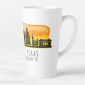 El Paso Skyline Latitude en Lengtegraad Latte Mok (Rechts)