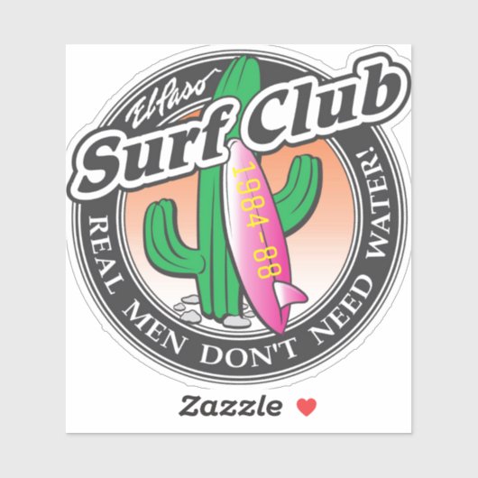 El Paso Surf Club Sticker (Vel)