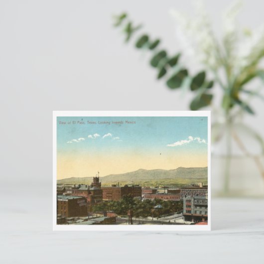 El Paso, Texas 1909  Briefkaart (Staand voorkant)