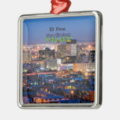 El Paso, Texas bij nacht Metalen Ornament (Links)