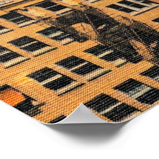 El Paso, Texas, Bird's Eye Uitzicht,  Poster (Hoek)