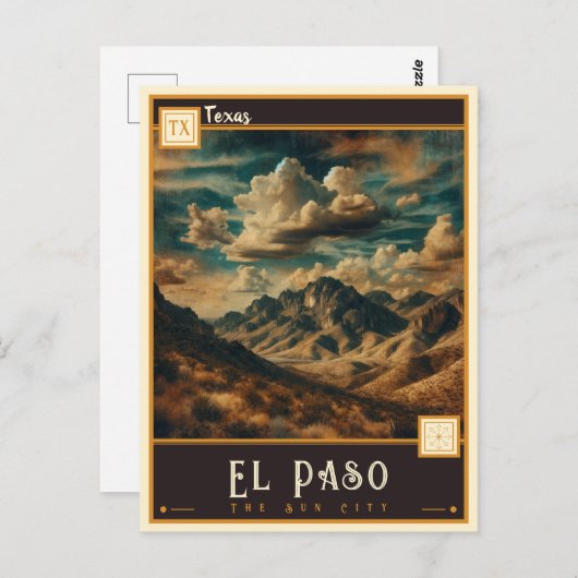 El Paso, Texas | Briefkaart (Voorkant / Achterkant)