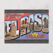 El Paso Texas Briefkaart (Voorkant)