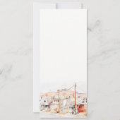 El Paso Texas City Scape Wedding Menu Kaart (Achterkant)