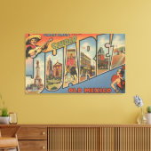 El Paso, Texas - Ciudad Juarez Canvas Afdruk (Insitu (Woonkamer))
