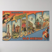 El Paso, Texas - Ciudad Juarez Poster (Voorkant)