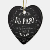 El Paso, Texas - De stad met een Legend Keramisch Ornament (Links)