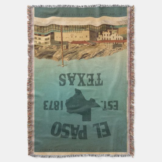  El Paso Texas Gooi Deken (Voorkant Verticaal)