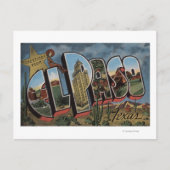 El Paso, Texas, grote letterscènes Briefkaart (Voorkant)