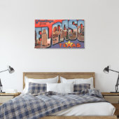 El Paso, Texas, grote lettertjes 2 Canvas Afdruk (Insitu (Slaapkamer))