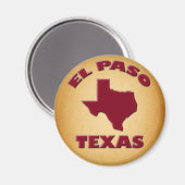 EL PASO, TEXAS MAGNEET (Voorkant / Achterkant)