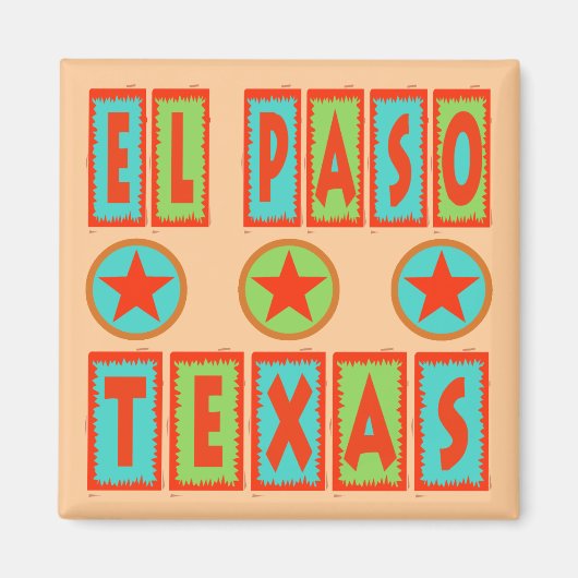 EL PASO, TEXAS MAGNEET (Voorkant)