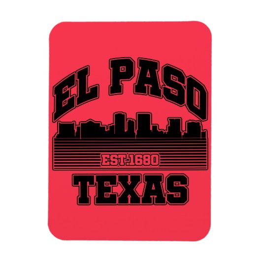 El Paso, Texas Magneet (Verticaal)
