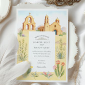 El Paso Texas Mission Church Wedding Kaart