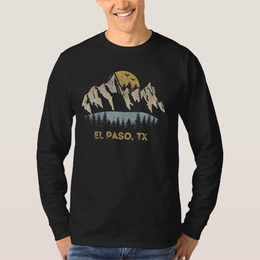 El Paso Texas Mountain Sunset Sunrise TX T-shirt (Voorkant)
