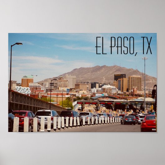 El Paso Texas Poster (Voorkant)