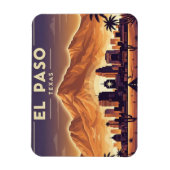 El Paso Texas Reizen Magneet (Verticaal)