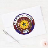 El Paso, Texas Ronde Sticker (Envelop)