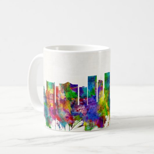 El Paso Texas Skyline Koffiemok (Voorkant links)