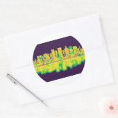 El Paso Texas Skyline Ronde Sticker (Envelop)