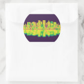 El Paso Texas Skyline Ronde Sticker (Tas)