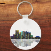 El Paso Texas Skyline Sleutelhanger (Voorkant)