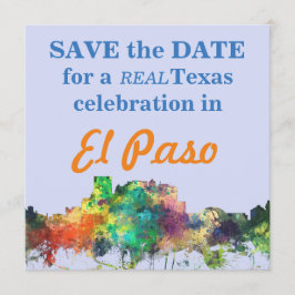 EL PASO, TEXAS SKYLINE SP - KAART