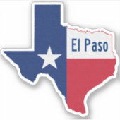 El Paso Texas Sticker (Voorkant)