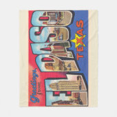 El Paso Texas TX  groot Briefkaart Fleece Deken (Voorkant)