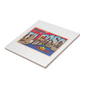 El Paso Texas TX  groot Briefkaart Tegeltje (Zijkant)