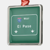 El Paso Texas tx Interstate Highway Freeway Road : Metalen Ornament (Links)