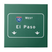 El Paso Texas tx Interstate Highway Freeway Road : Tegeltje (Voorkant)