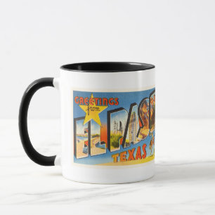 El Paso Texas TX Old Vintage Travel Souvenir Mok