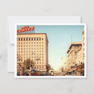 El Paso TX, Downtown, 1960s Vintage Briefkaart