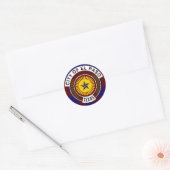 el paso vlag verenigde staten amerika symbool texa ronde sticker (Envelop)
