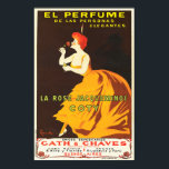 EL PERFUME La Roos Jacqueminot Coty Paris Art Deco Poster<br><div class="desc">Herstellen! De hoge resolutiereproductie,  Photoshop verscherpt voor scherpe prints,  digitaal retoucheerde en herstelde voor tranen,  vlekken,  en ontbrekende elementen. EL PERFUME La Roos Jacqueminot Coty  Paris Art Deco Poster van Leonetto Cappiello.</div>