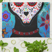 EL PERRO DOG DIA DE LOS MUERTOS THEEDOEK (Gevouwen)