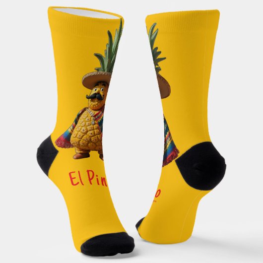 El PinCho Crew Sokken - Pineapple Empire (Gebogen)