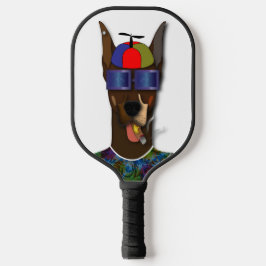 El Pinscher Doet Carnaval Pickleball Paddle
