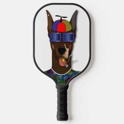El Pinscher Doet Carnaval Pickleball Paddle (Voorkant)