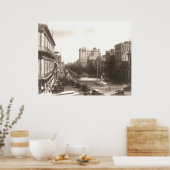 El Prado de La Habana 1920 Foto Antigua Poster (Keuken)