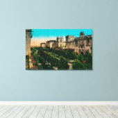 El Prado van West Gate, Balboa Park Canvas Afdruk (Insitu (Houten vloer))