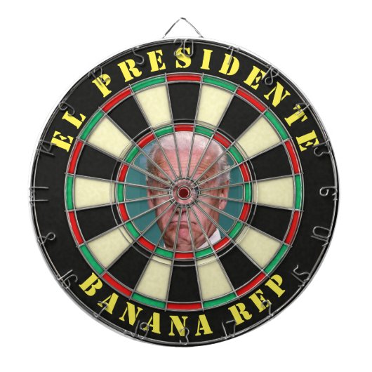 El Presidente Joe Biden Banana Dartbord (Voorkant)