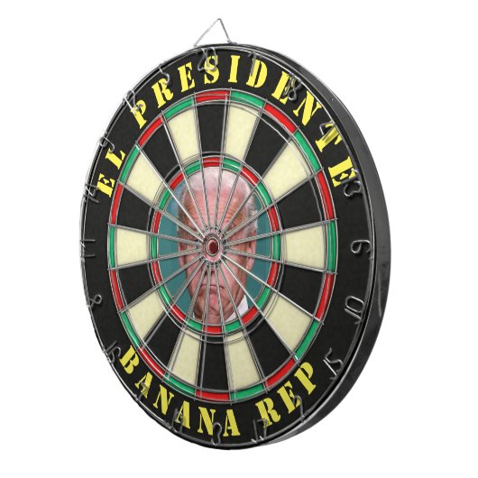  El Presidente Joe Biden Banana Dartbord (Voorkant Rechts)