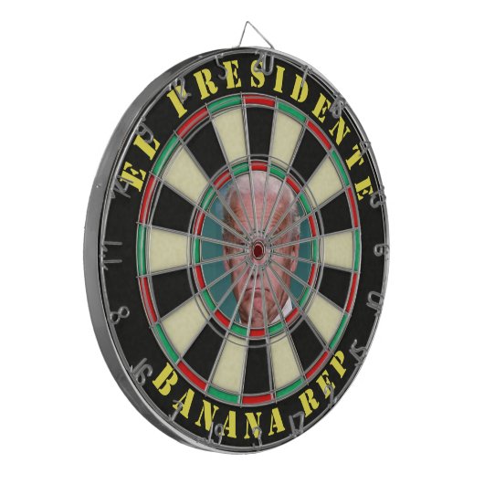  El Presidente Joe Biden Banana Dartbord (Voorkant Links)