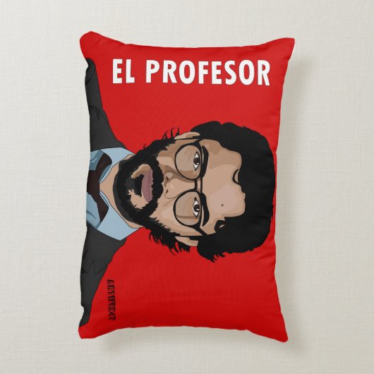 El Profesor La Casa De Papel Pillow Accent Kussen (Achterkant (Verticaal))