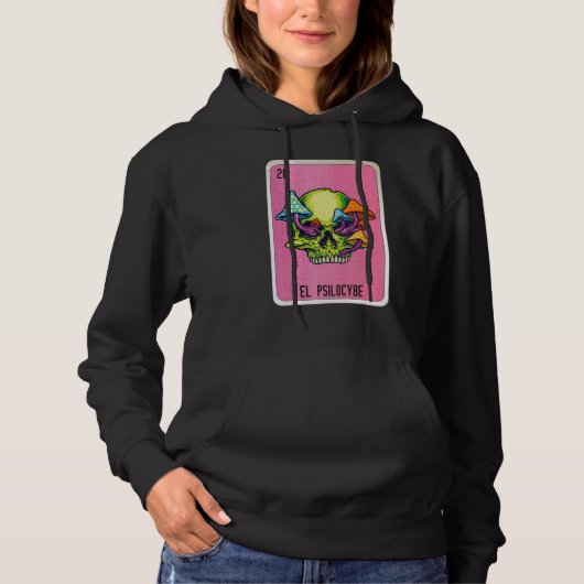 El Psilocybe Mexican Slang Lottery Bingo Cards Hoodie (Voorkant)